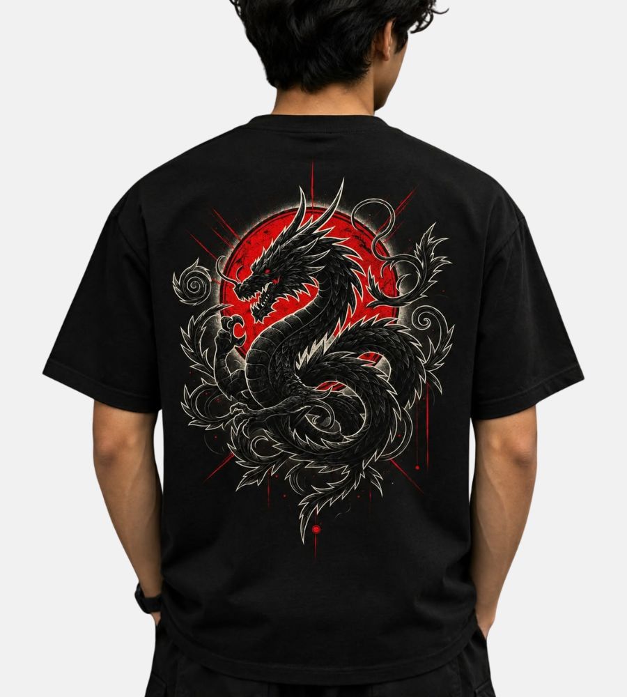 Black Dragon Graphic T-Shirt